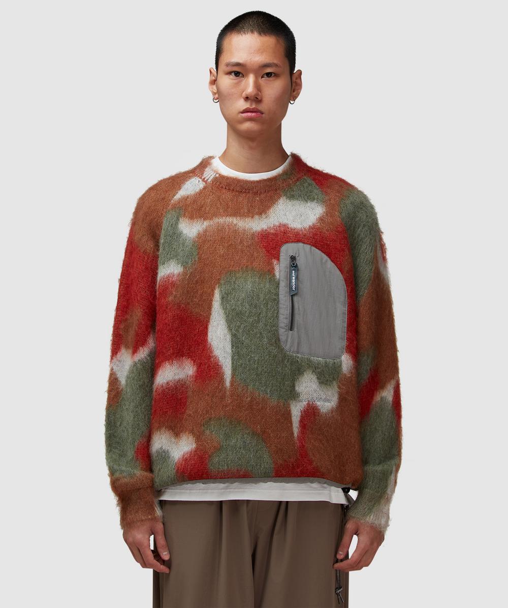 And Wander 60 Mix Color Shaggy Knit Sweater In Multi