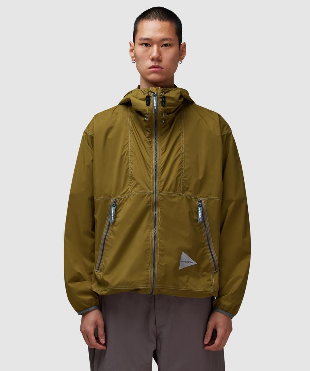 And Wander Pertex Wind Jacket (Yellow Olive - L) - Size L, Male