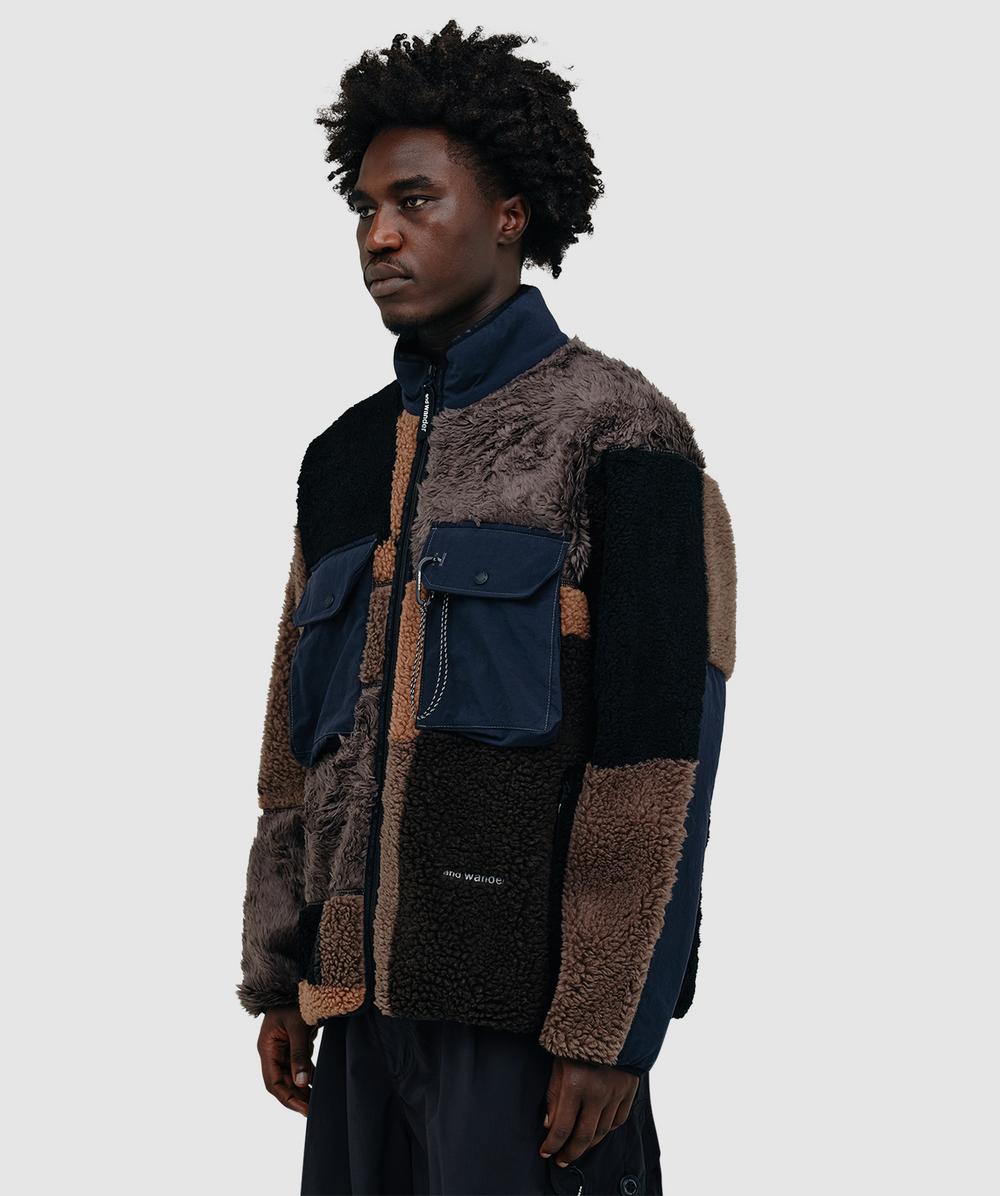 And Wander Mix boa jacket | BROWN | SEVENSTORE