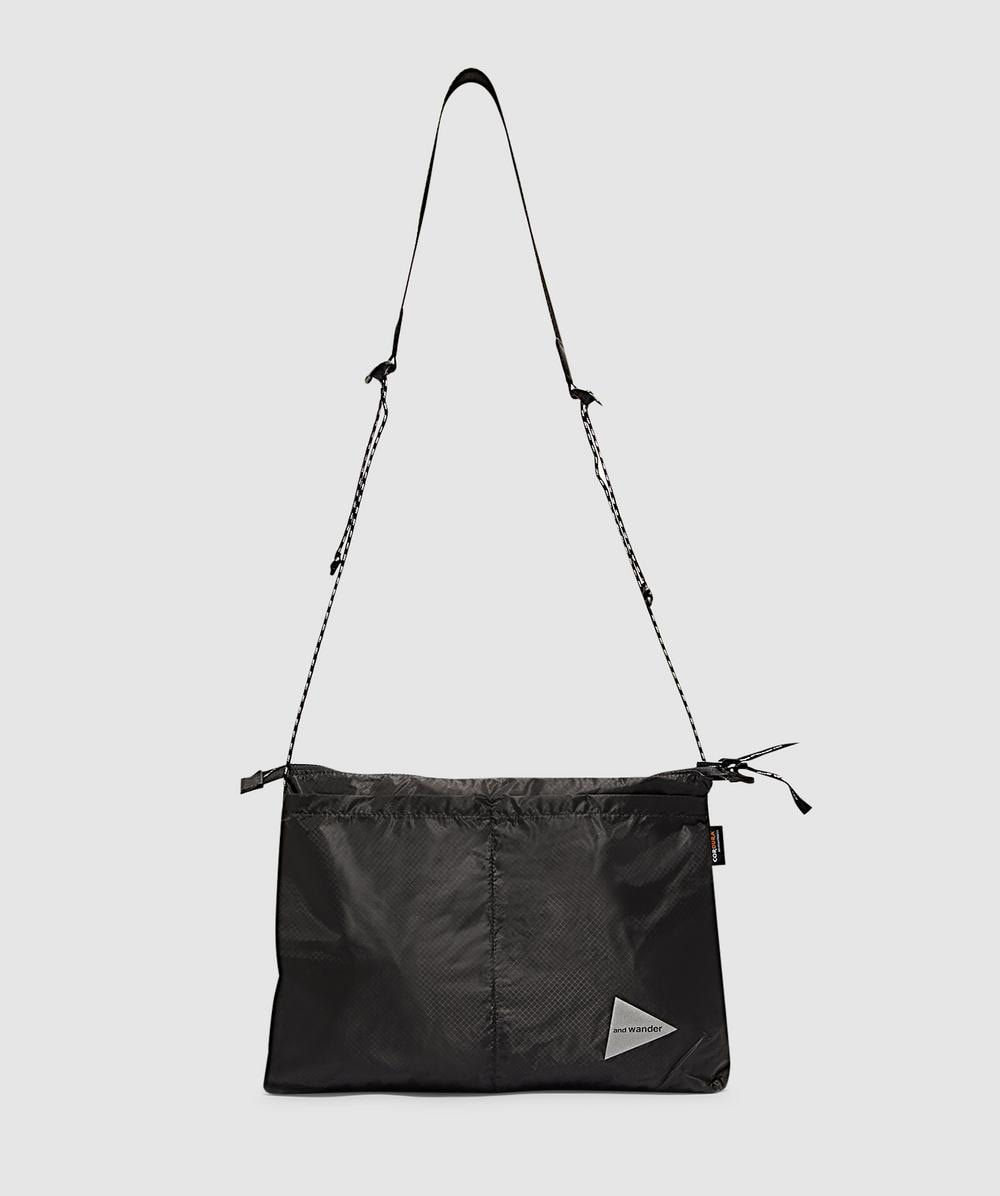 And Wander Sil Sacoche Bag In Black