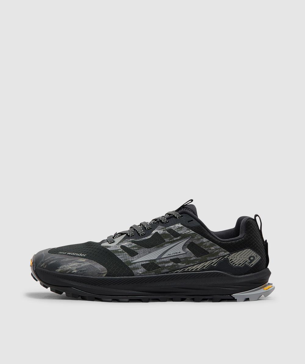 And Wander X Altra Lone Peak 9+ Sneaker In Black