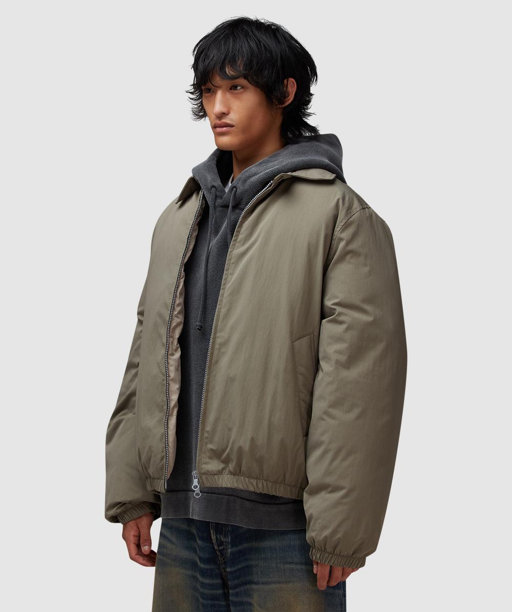 Our Legacy Avenue puffa jacket | SOLARO SAGE TIDE COTTON NYLON