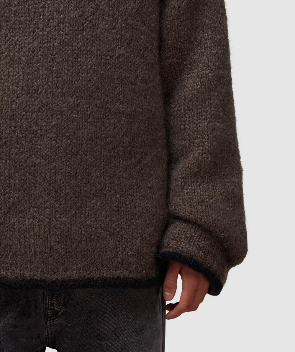 Our Legacy Rider roundneck sweater | STEEL MOHAIR | SEVENSTORE