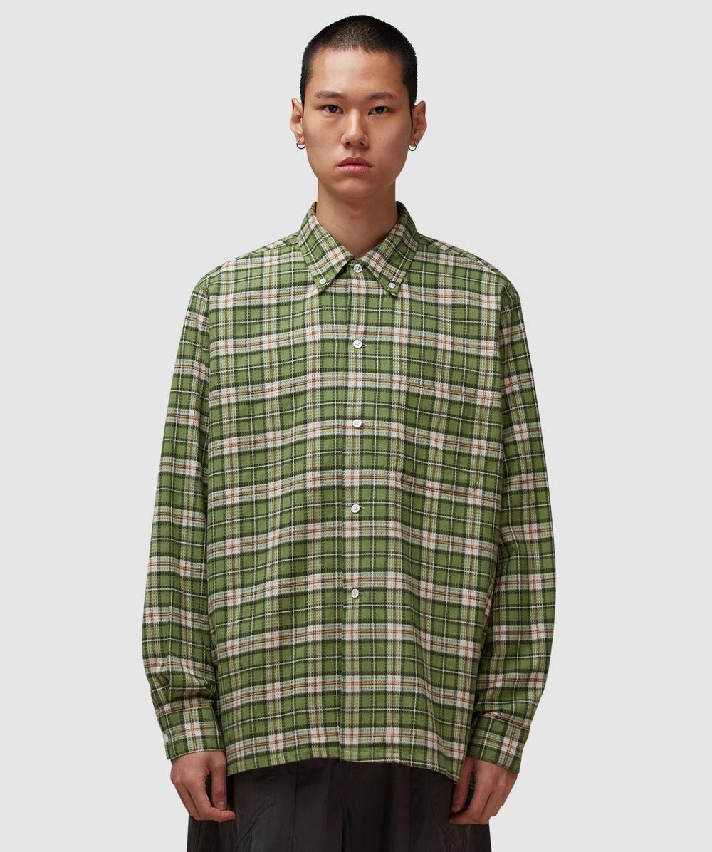 Beams Plus Open B.d. Dobby Plaid Shirt In Multi