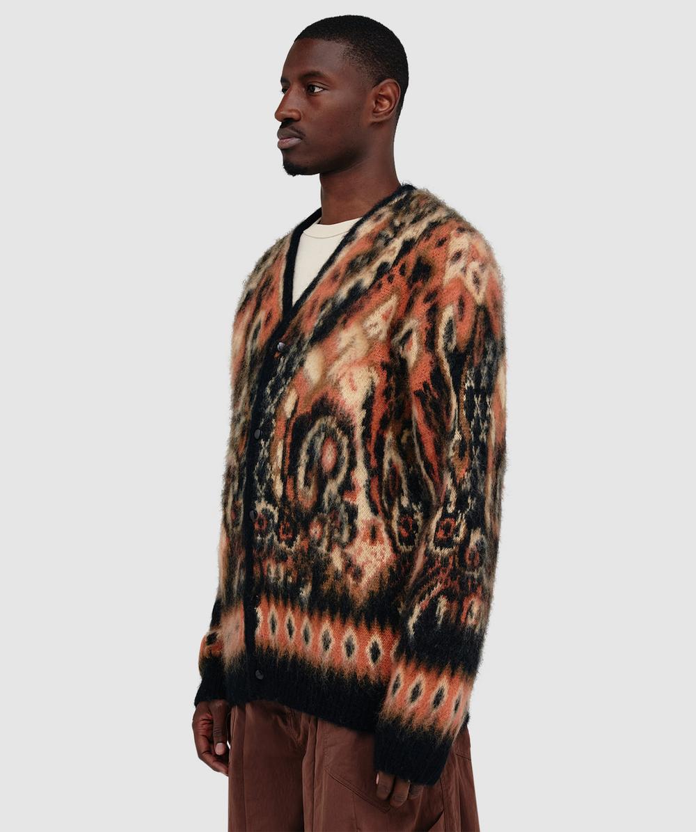 Needles Mohair cardigan | BLACK PAISLEY | SEVENSTORE