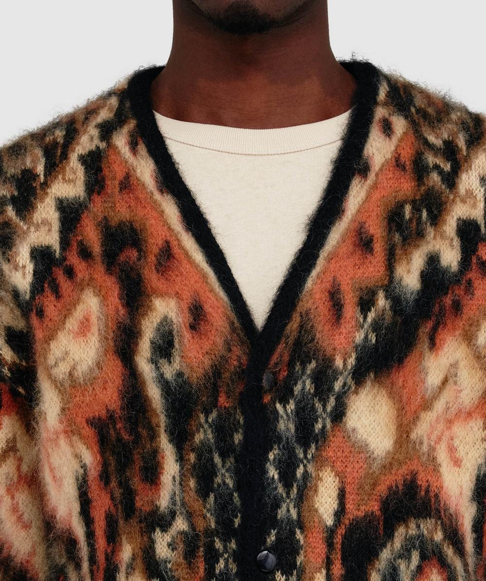 Needles Mohair cardigan | BLACK PAISLEY | SEVENSTORE