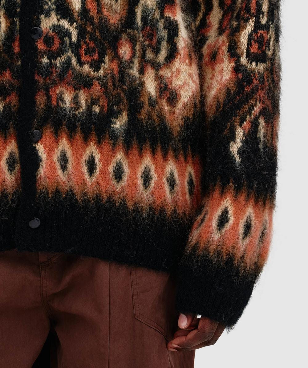 Needles Mohair cardigan | BLACK PAISLEY | SEVENSTORE