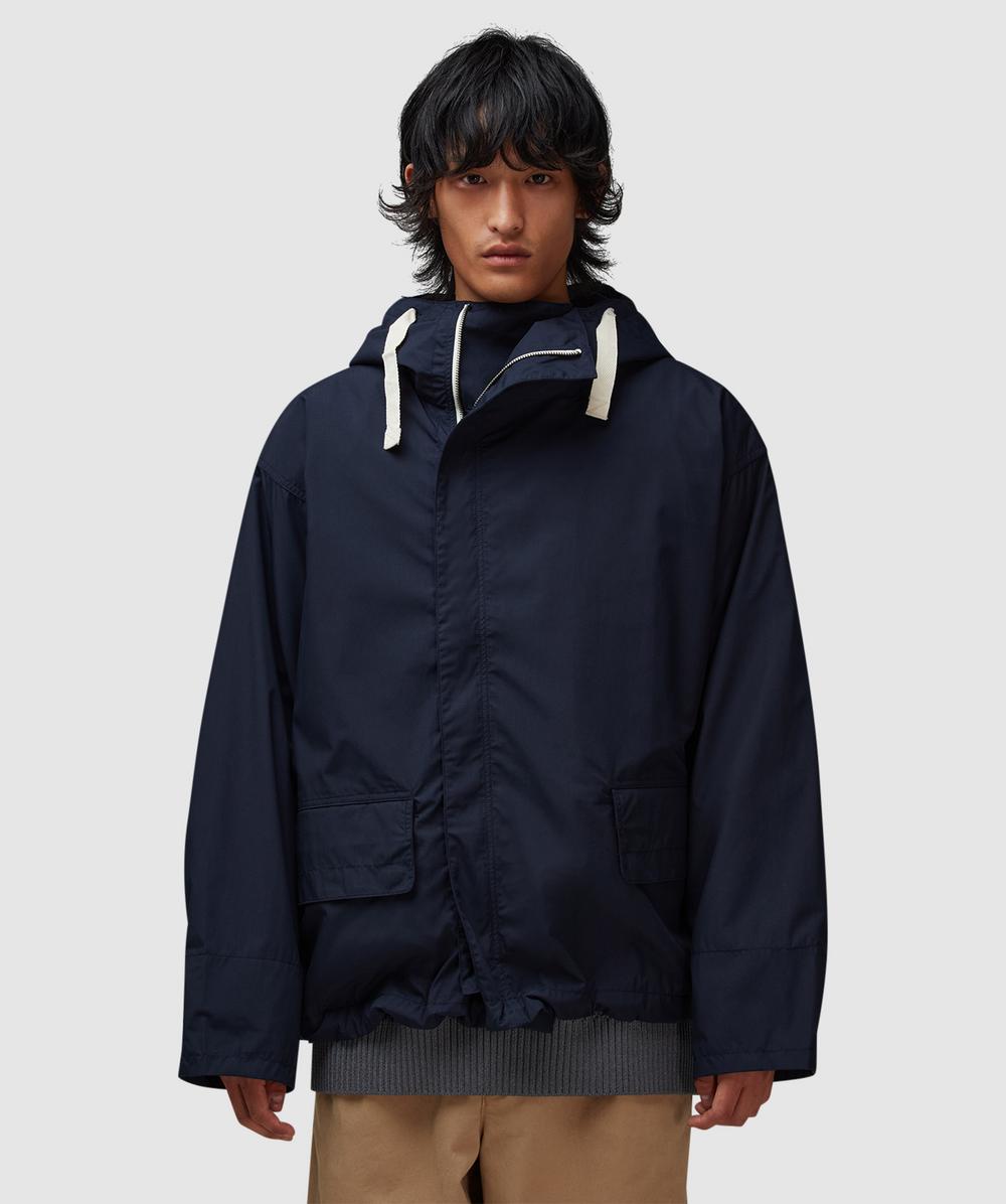 Nanamica Hooded Deck Jacket In Blue