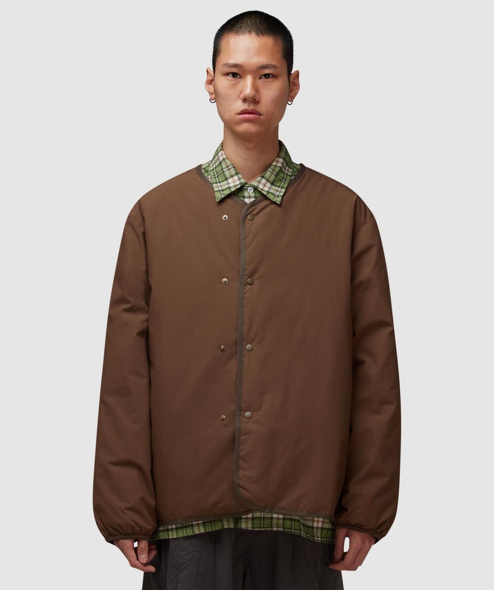 Nanamica Reversible Down Cardigan (Brown - S) - Size S, Male