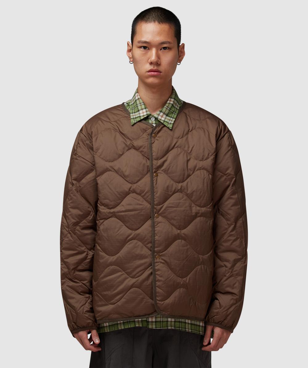 Nanamica Reversible down cardigan | BROWN | SEVENSTORE