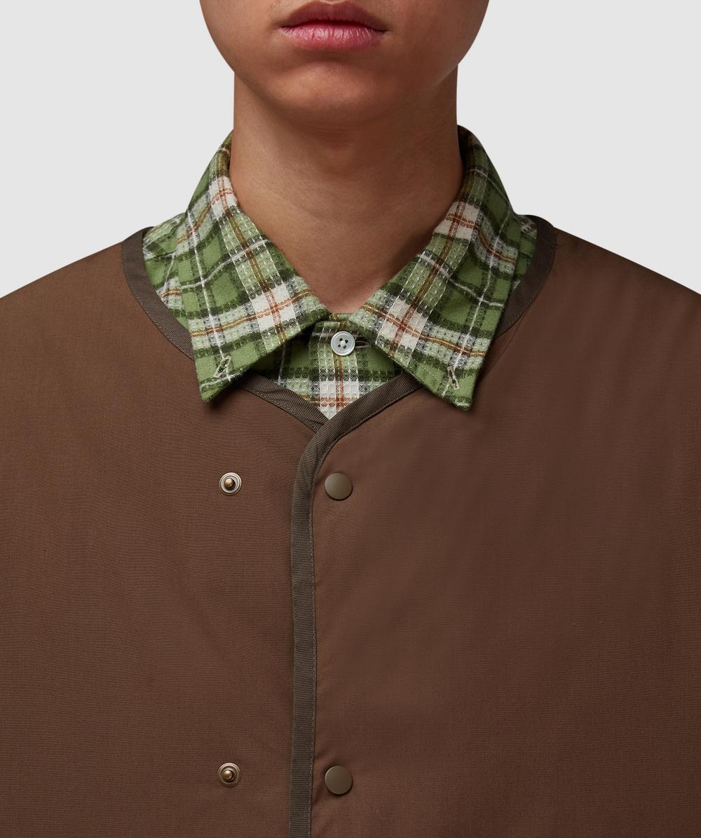 Nanamica Reversible down cardigan | BROWN | SEVENSTORE