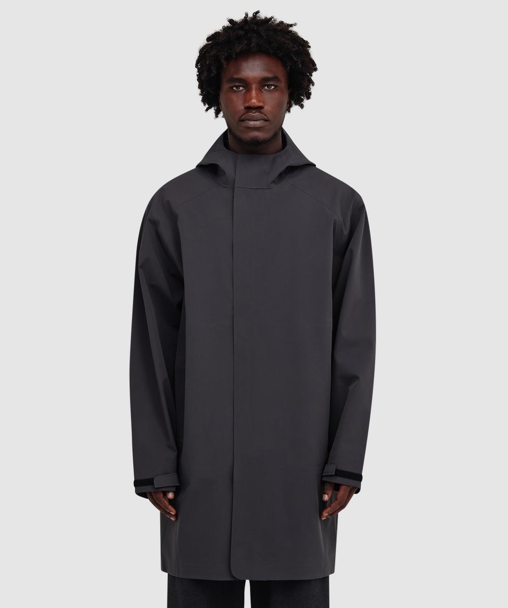 Hiking Patrol Arc 3L Shell Long Jacket (Charcoal Black - S) - Size S, Male