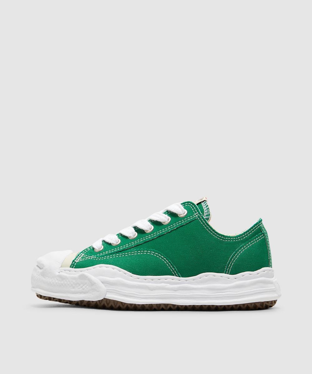 Miharayasuhiro Maison Mihara Yasuhiro Hank Og Sole Low Canvas Sneaker In Green