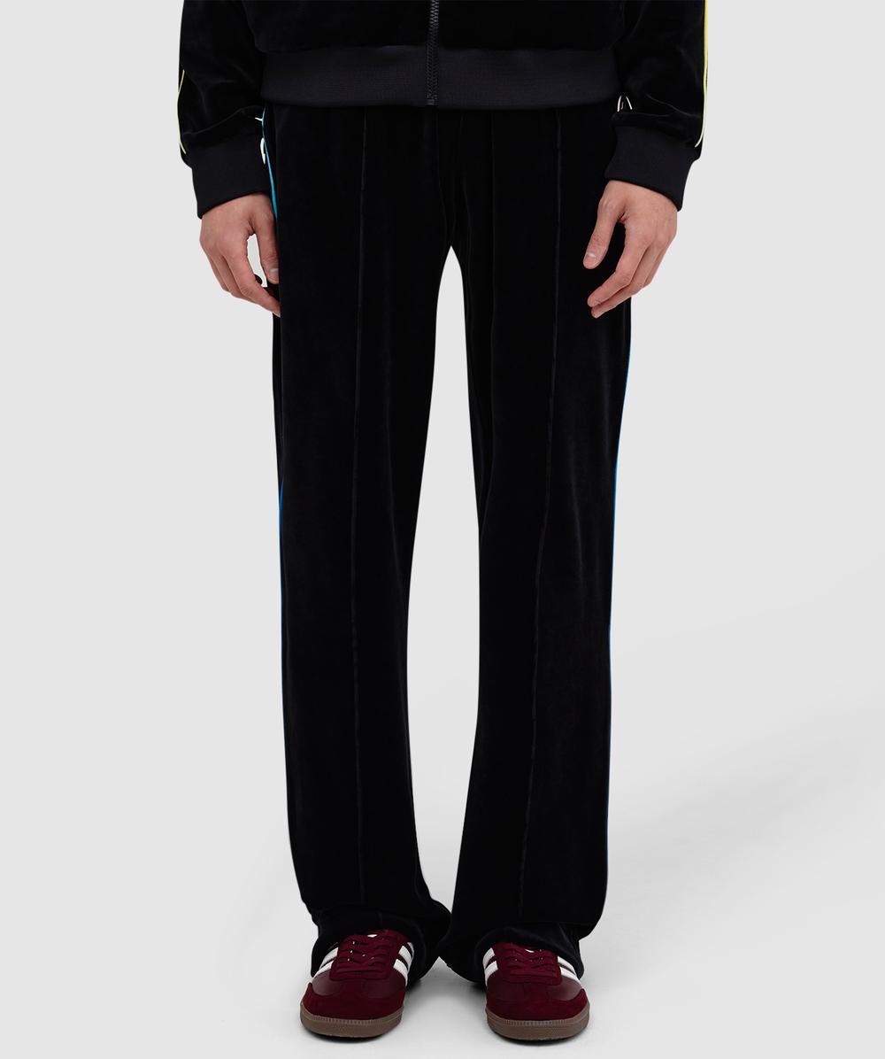 Casablanca Black Velour Track Pants In Black