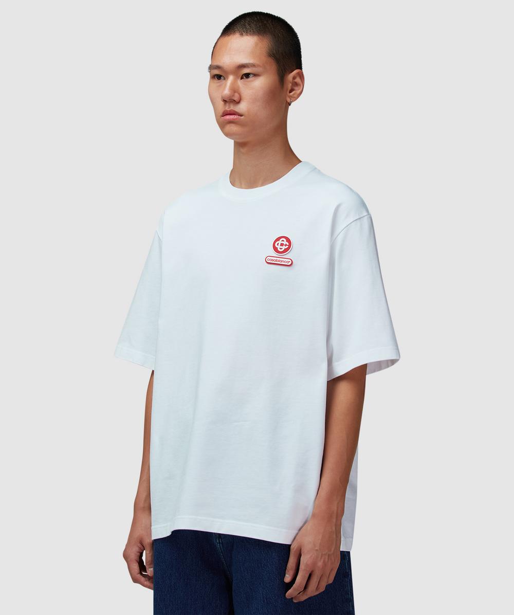 Casablanca Printed logo t-shirt | WHITE | SEVENSTORE