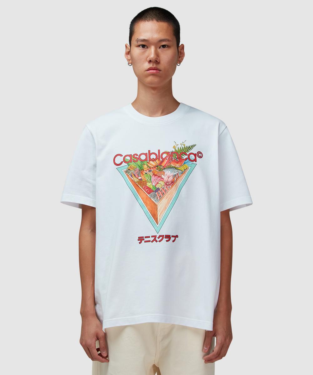 Casablanca Tennis Club Icon T-shirt In White