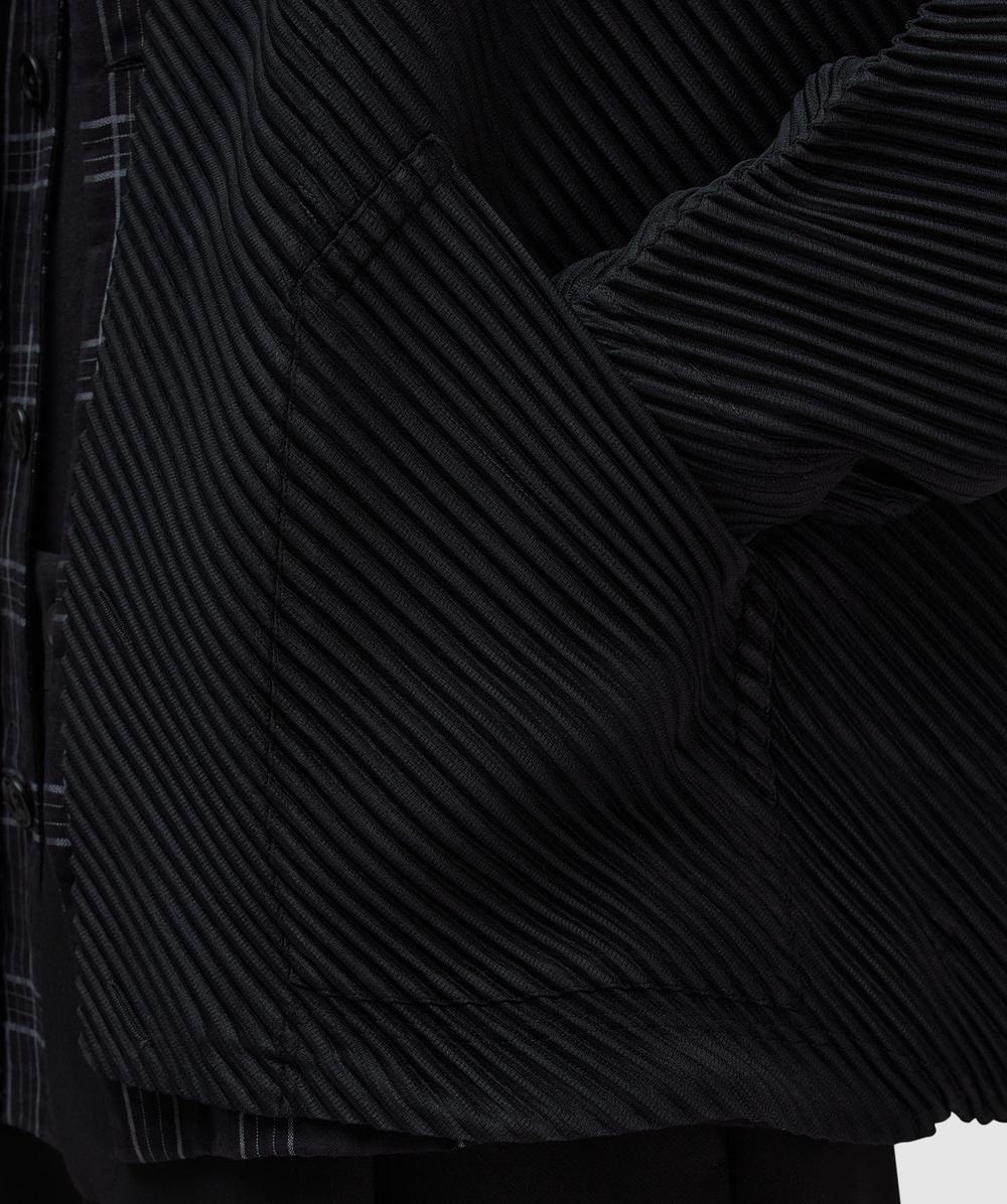 Homme Plissé Issey Miyake September pleats jacket | BLACK | SEVENSTORE Homme Plissé Issey Miyake September pleats jacket | BLACK | SEVENSTORE