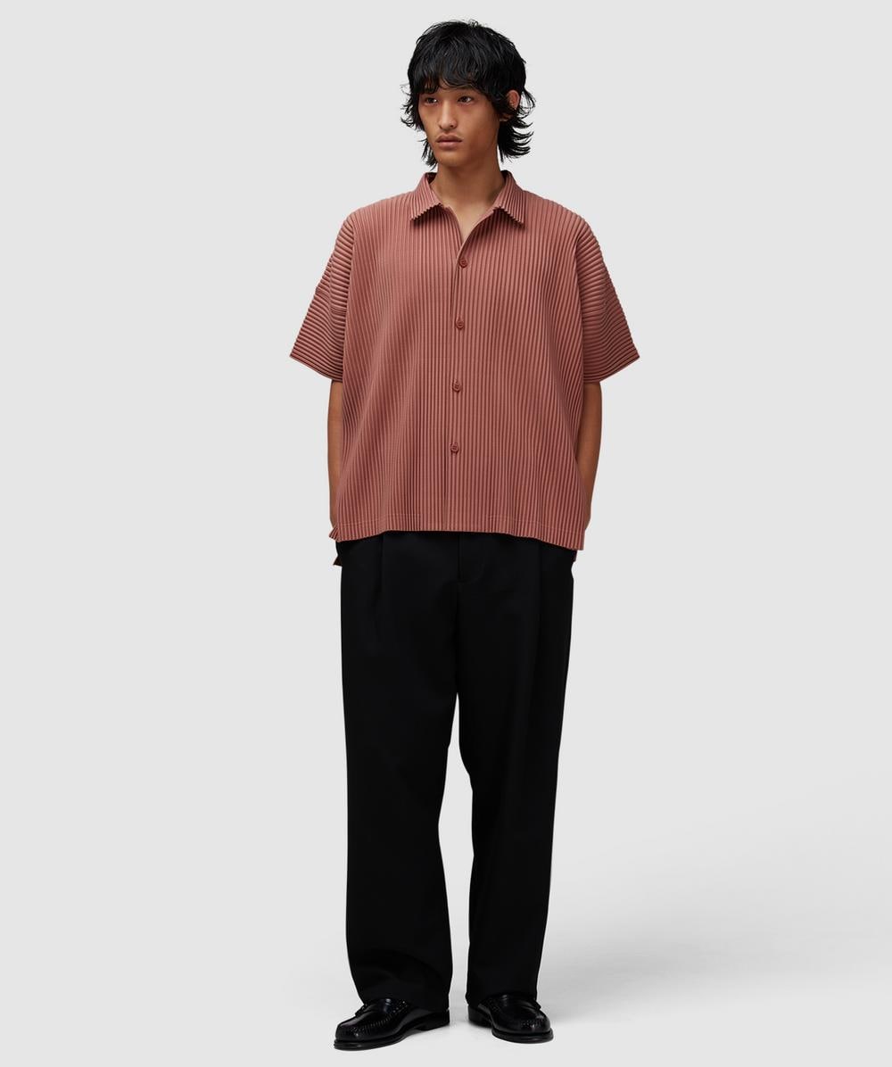 Homme Plissé Issey Miyake Pleats polo shirt | VANADINITE RED