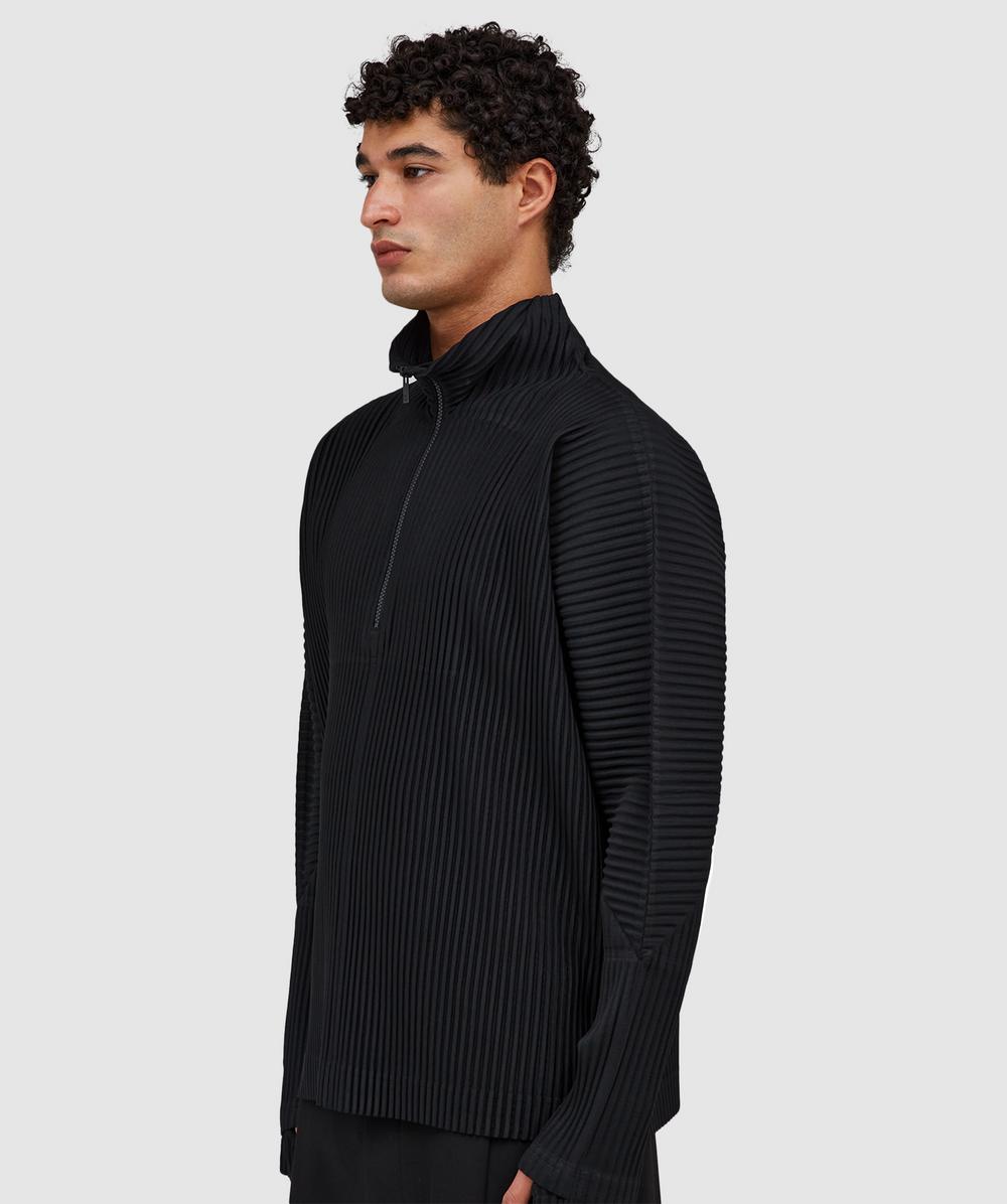 HOMME PLISSÉ ISSEY MIYAKE シャツ　サイズ2 Homme Plissé Issey Miyake Men's' Pleated Shirt in Black | LN-CC®