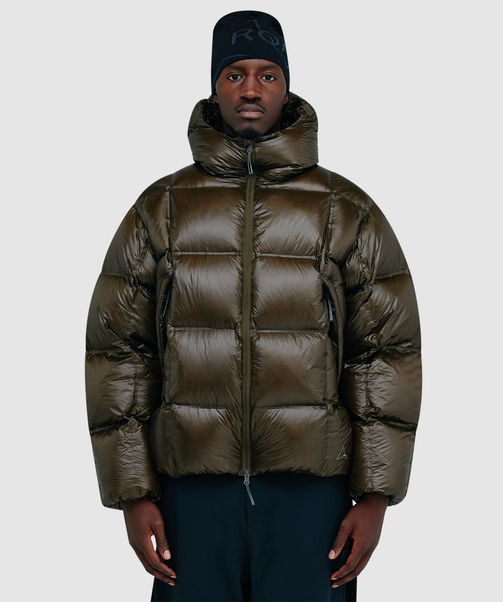 ROA Cube Down Jacket (Dark Green - Xl) - Size XL, Male