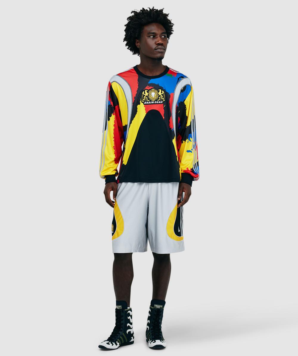 adidas X Brain Dead long sleeve jersey t-shirt | BLACK | SEVENSTORE