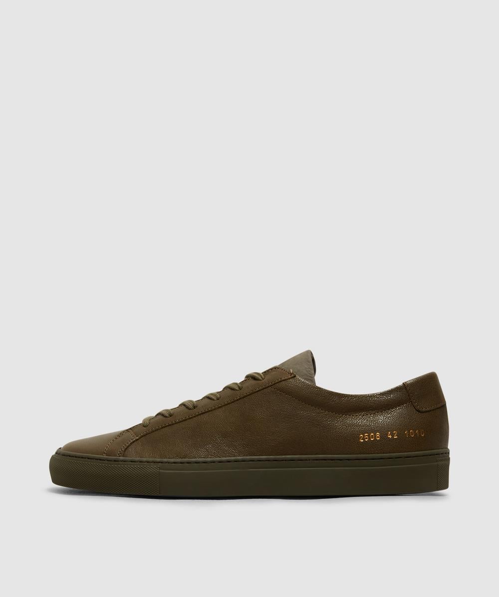 Common Projects Achilles Premium Sneaker In Green