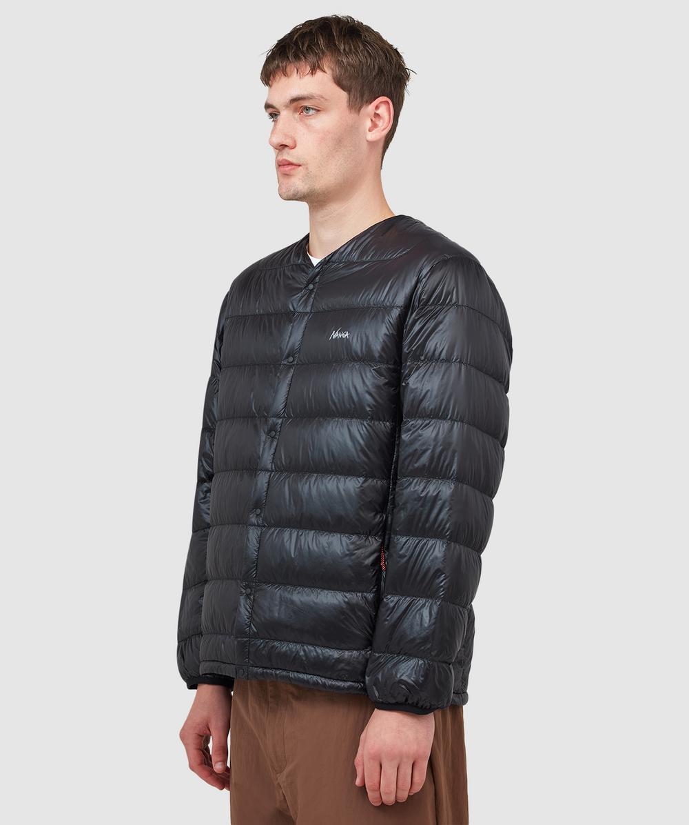 NANGA 7days inner down cardigan | BLACK | SEVENSTORE