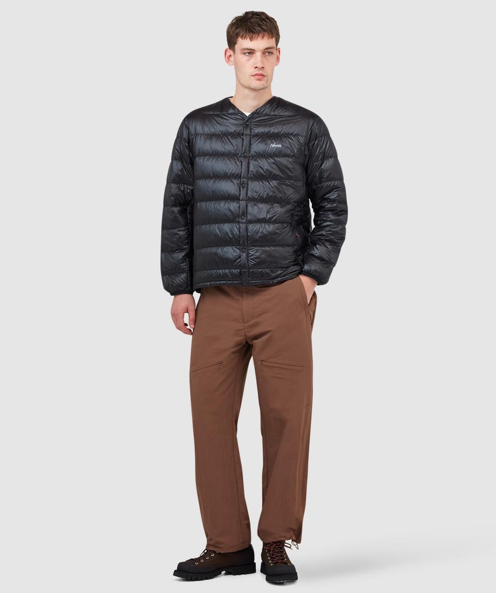 NANGA 7days inner down cardigan | BLACK | SEVENSTORE