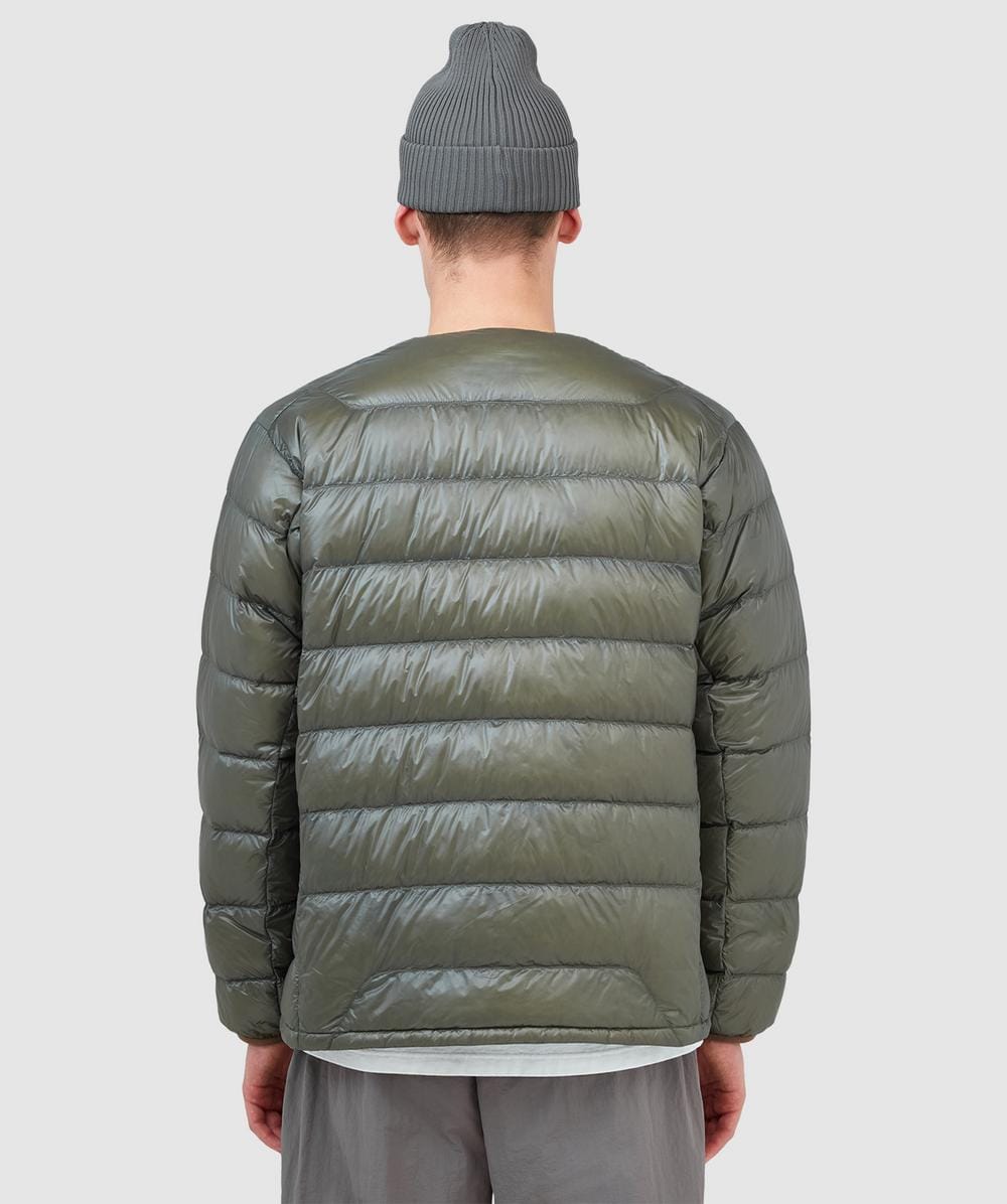 NANGA 7days inner down cardigan | KHAKI | SEVENSTORE