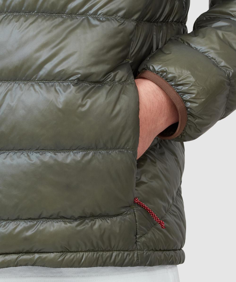 NANGA 7days inner down cardigan | KHAKI | SEVENSTORE