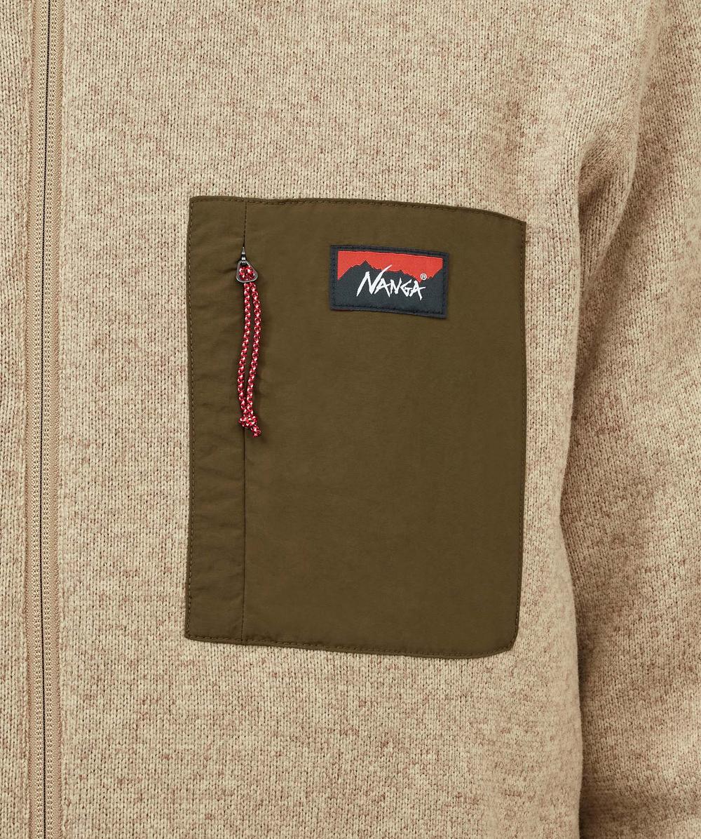 NANGA Polartec fleece zip jacket | HEATHER BEIGE | SEVENSTORE