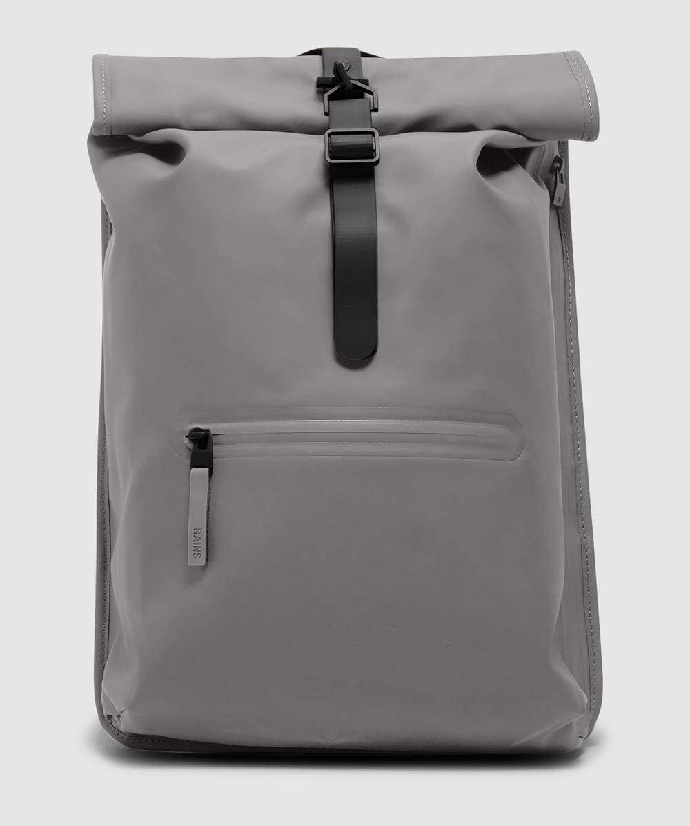 Rains Rolltop Backpack (Grey - One Size) - Size ONE SIZE, Unisex