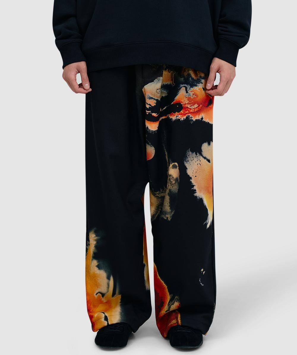 Y-3 Aop Sport Uniform Track Pant In Black
