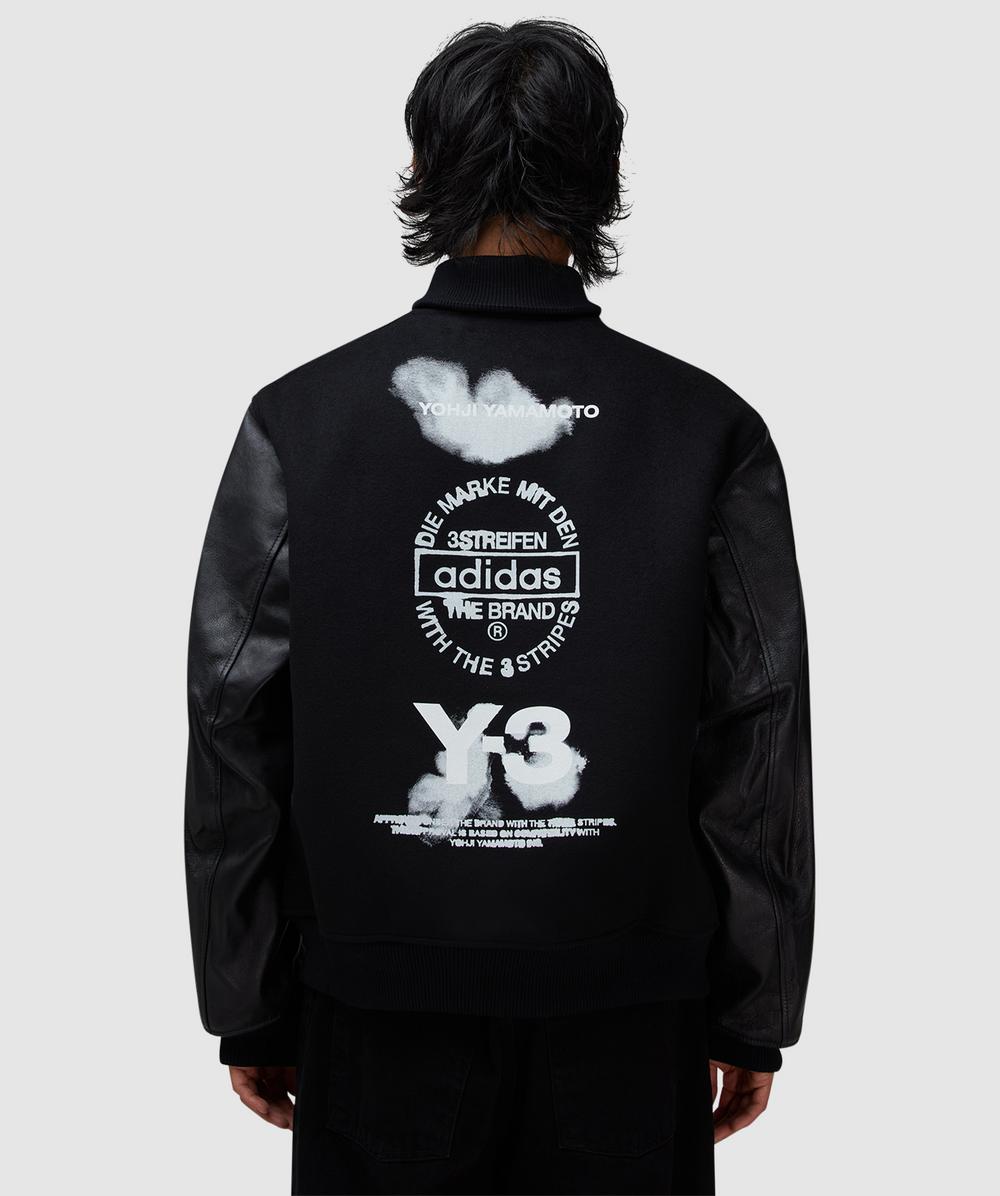 Y-3 Letterman Jacket (Black - M) - Size M, Male