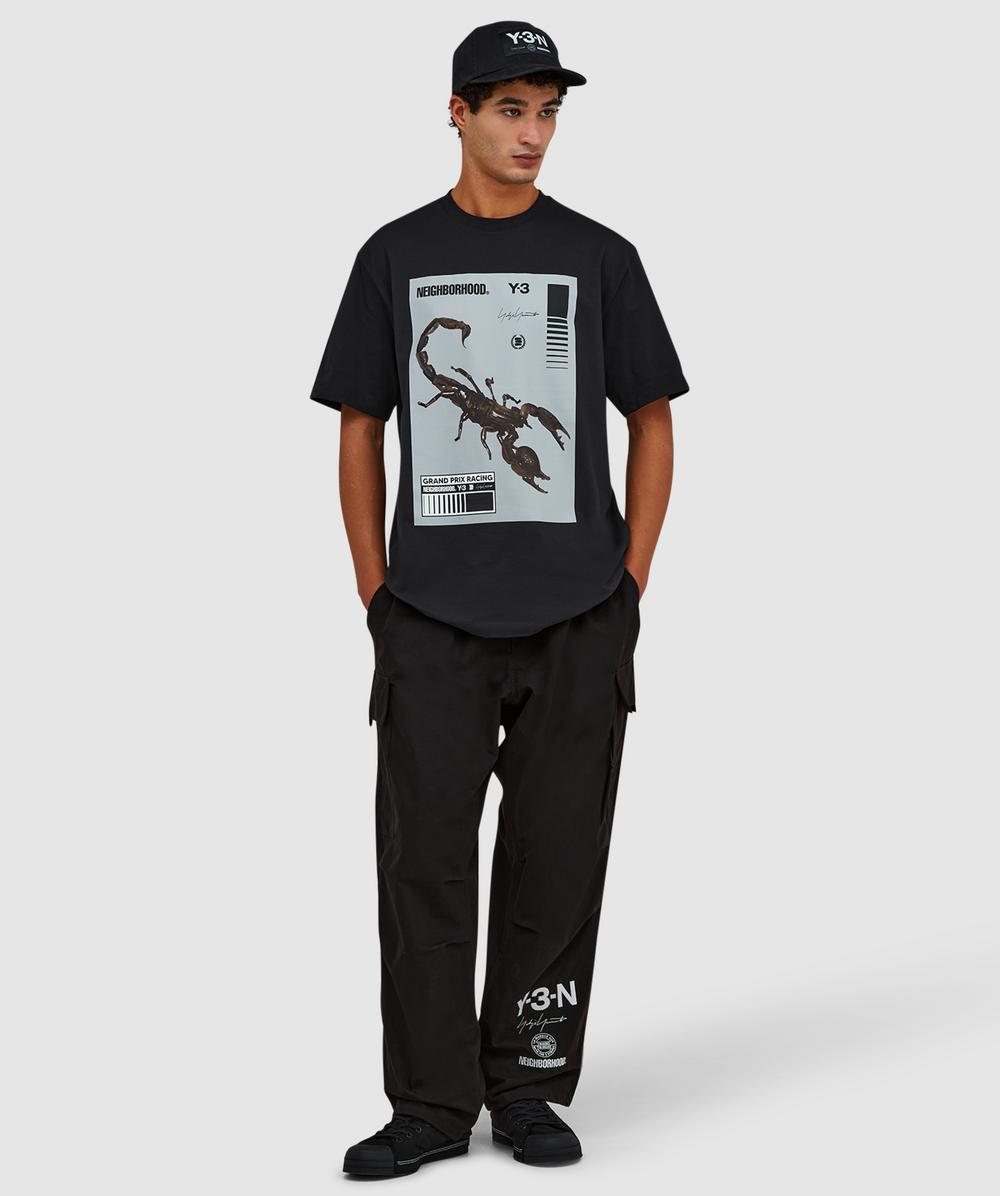 Y-3 X NEIGHBORHOOD graphic t-shirt | BLACK/GRANITE | SEVENSTORE