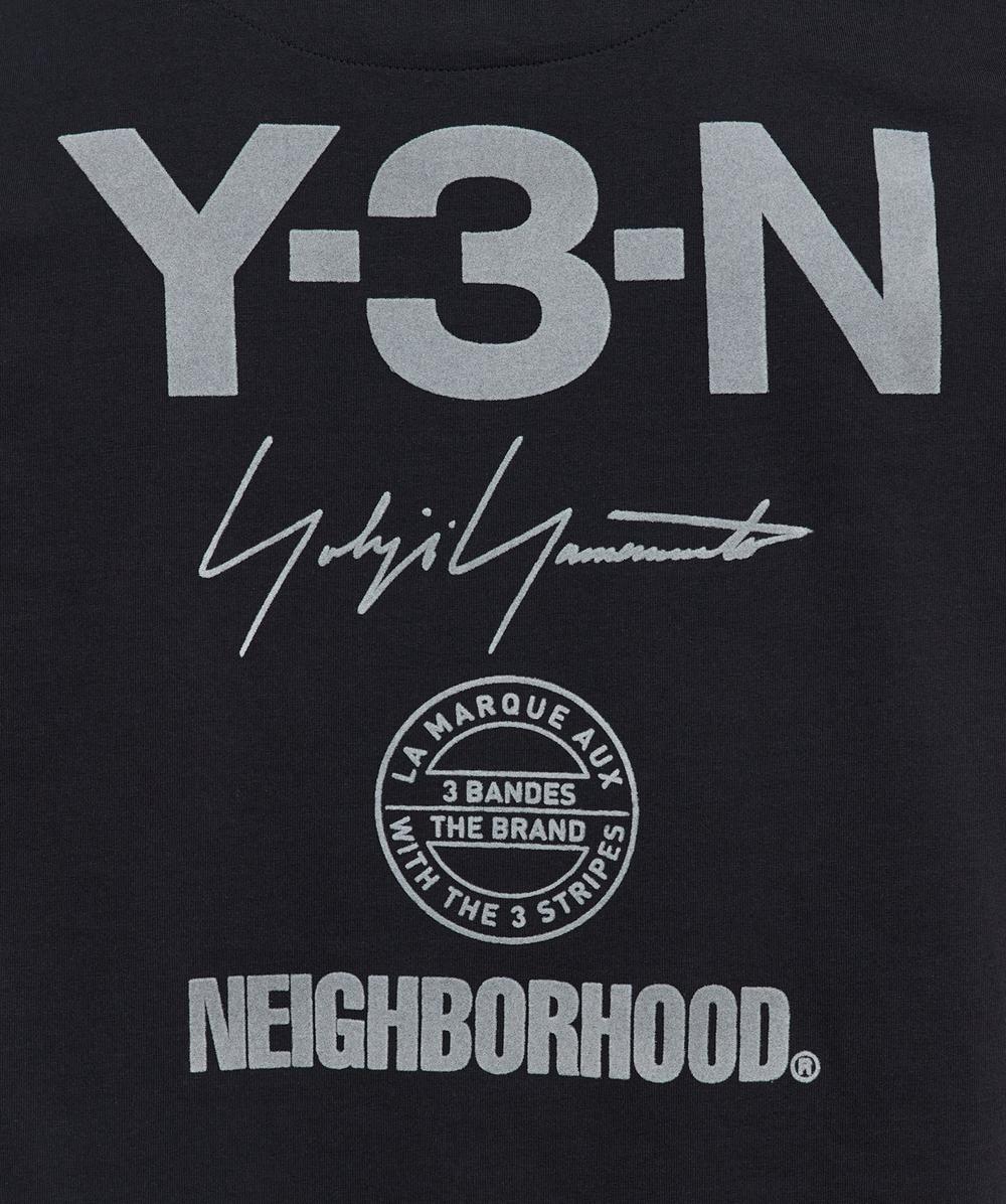 Y-3 X NEIGHBORHOOD long sleeve logo t-shirt | BLACK | SEVENSTORE