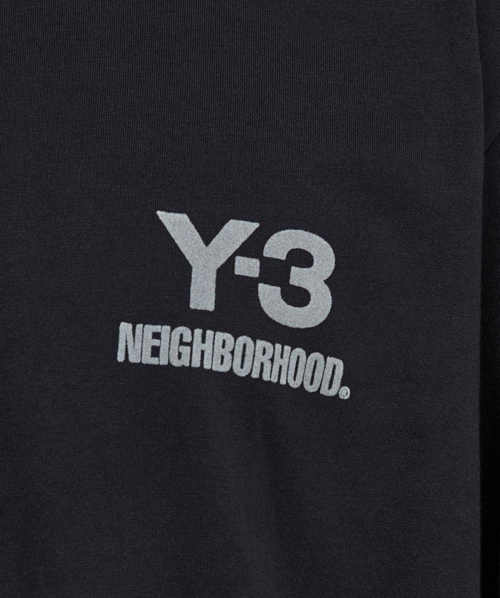 Y-3 X NEIGHBORHOOD long sleeve logo t-shirt | BLACK | SEVENSTORE