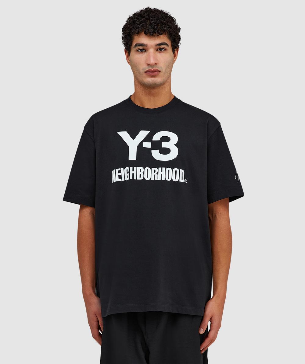 Y-3 X NEIGHBORHOOD logo t-shirt | BLACK | SEVENSTORE