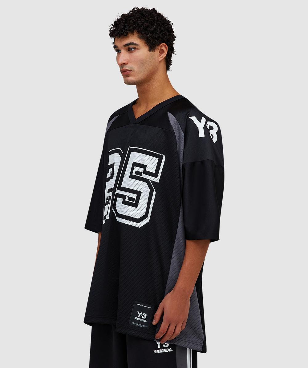 【新品タグ付き】NEIGHBORHOOD Y-3 NBHD FOOTBALL T Y-3 X NEIGHBORHOOD football jersey t-shirt | BLACK | SEVENSTORE