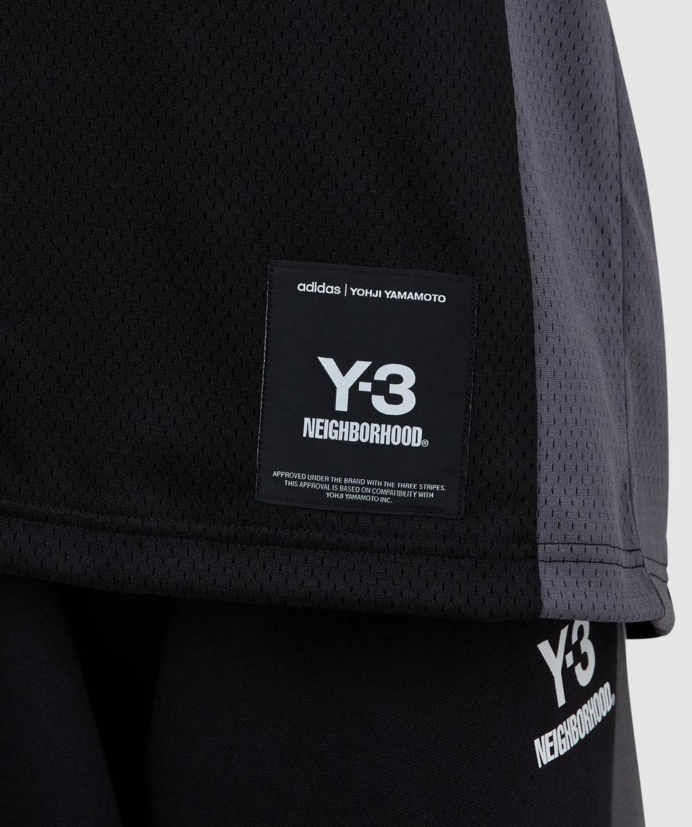 Y-3 X NEIGHBORHOOD football jersey t-shirt | BLACK | SEVENSTORE