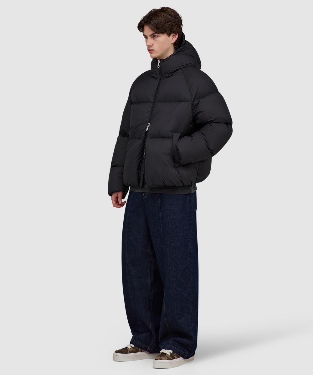 Cole Buxton Hooded down jacket | BLACK | SEVENSTORE