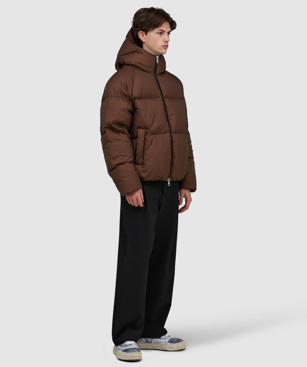 Cole Buxton Hooded down jacket | BROWN | SEVENSTORE