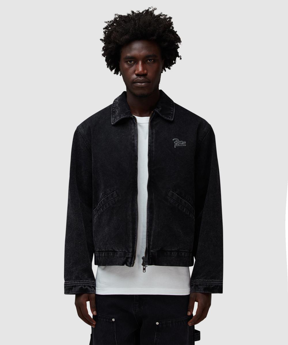 Patta Washed Canvas Jacket In Black