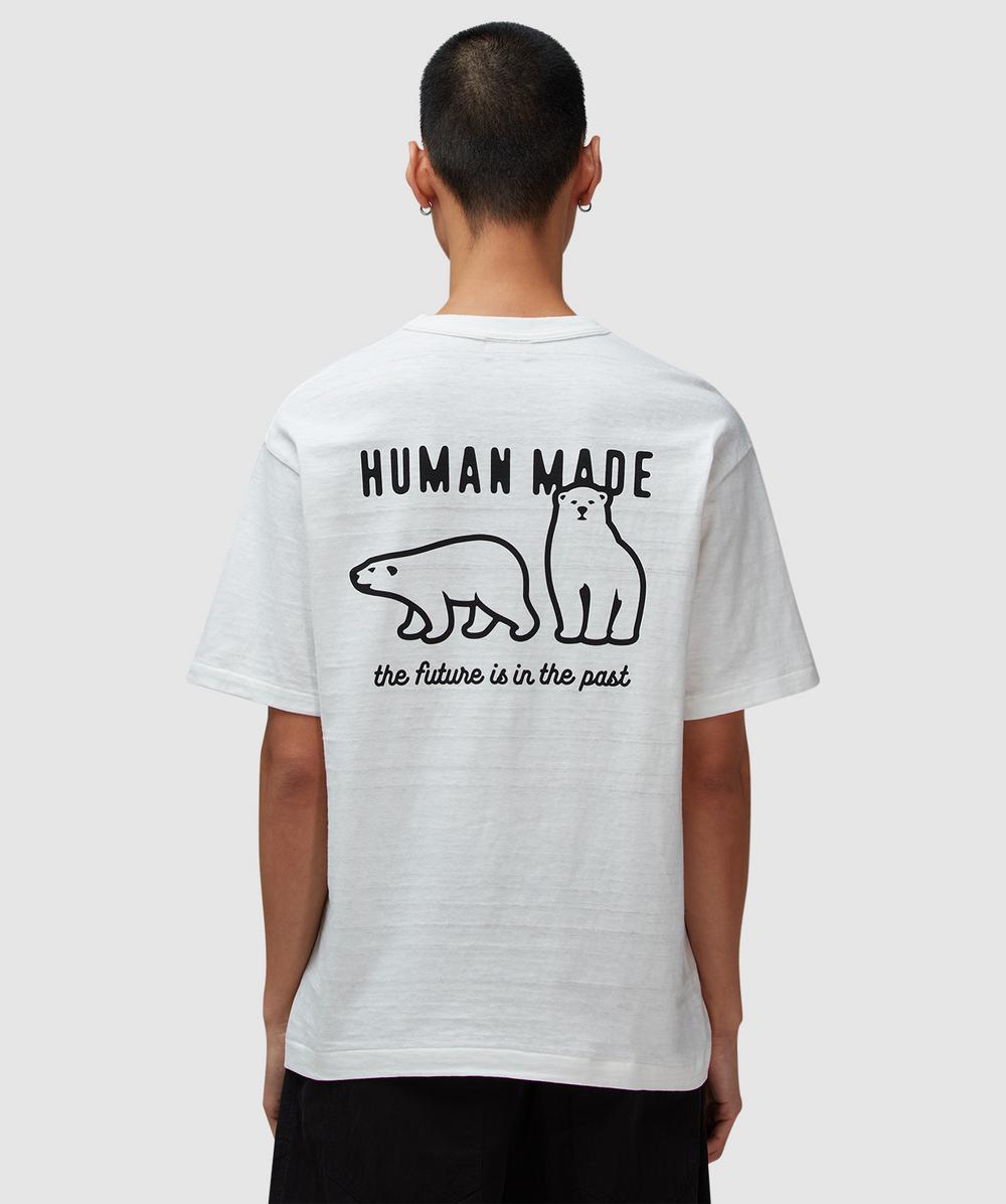 Human Made Polar Bear Back Graphic Tee Polar Bear Back Graphic T-Shirt (White - Xxl) - Size XXL, Male
