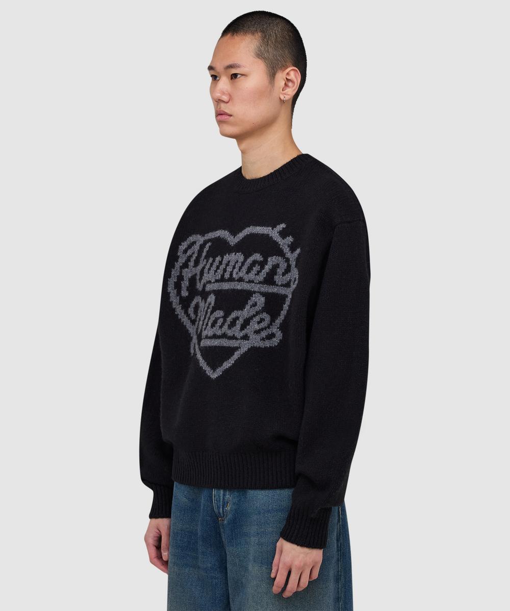 トップス Human Made Black Knit M size Human Made Low Gauge Knit Sweater - Black | Editorialist