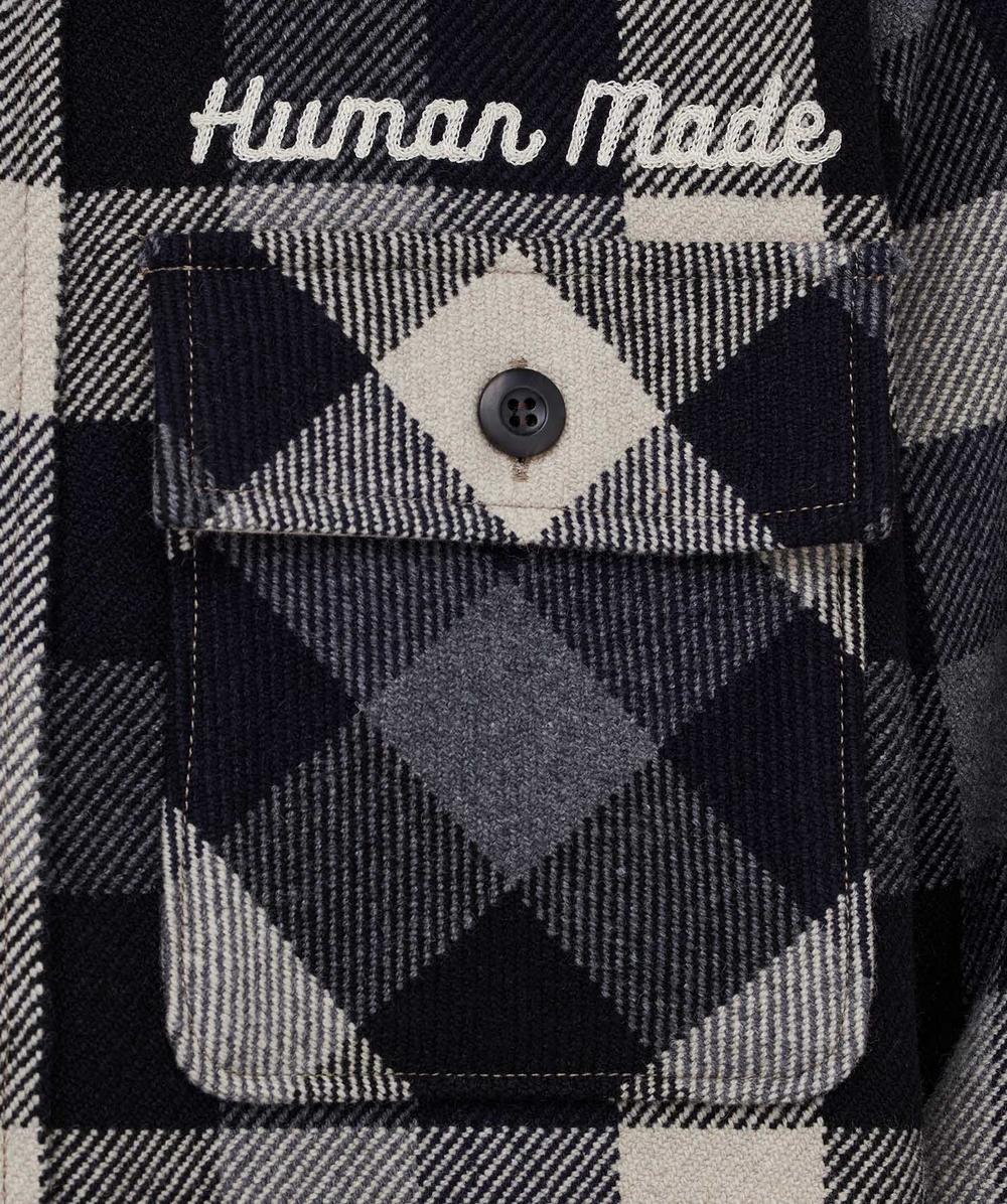 Human Made Wool check shirt jacket | BLACK | SEVENSTORE