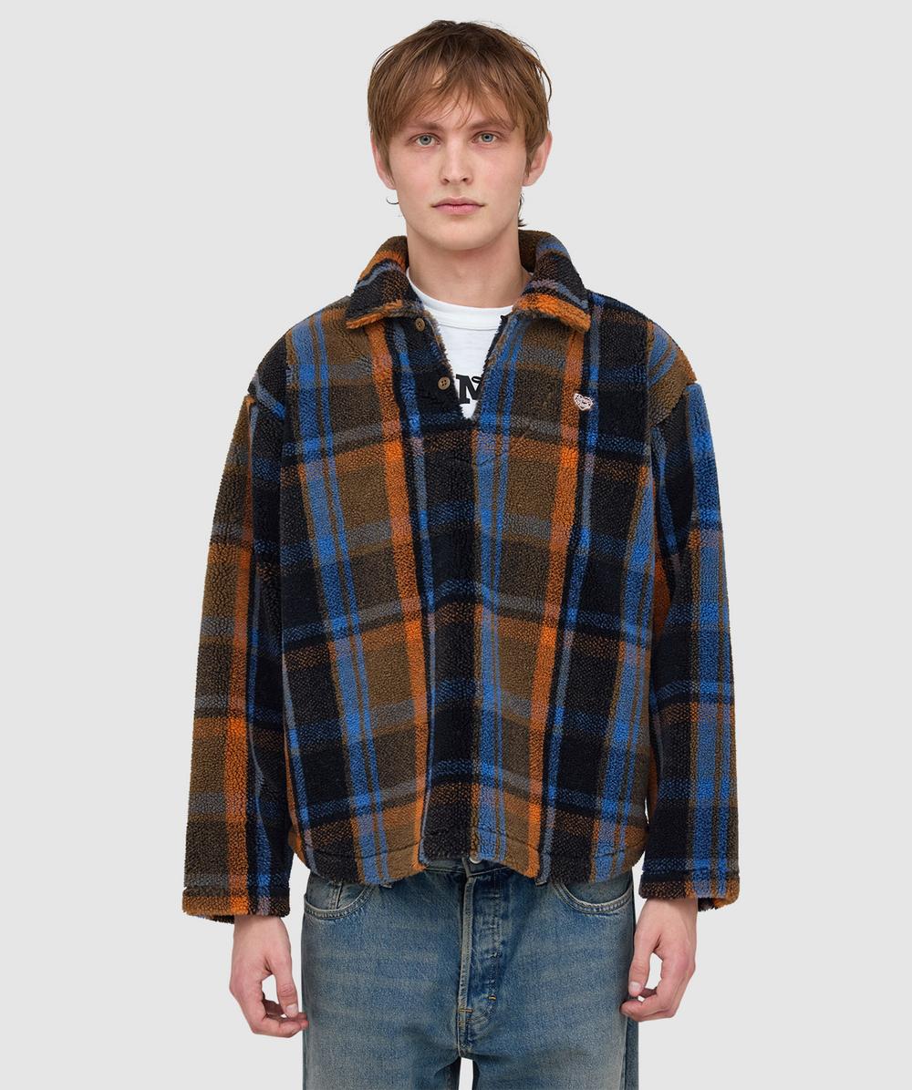 Human Made Check Fleece Jacket In Multi