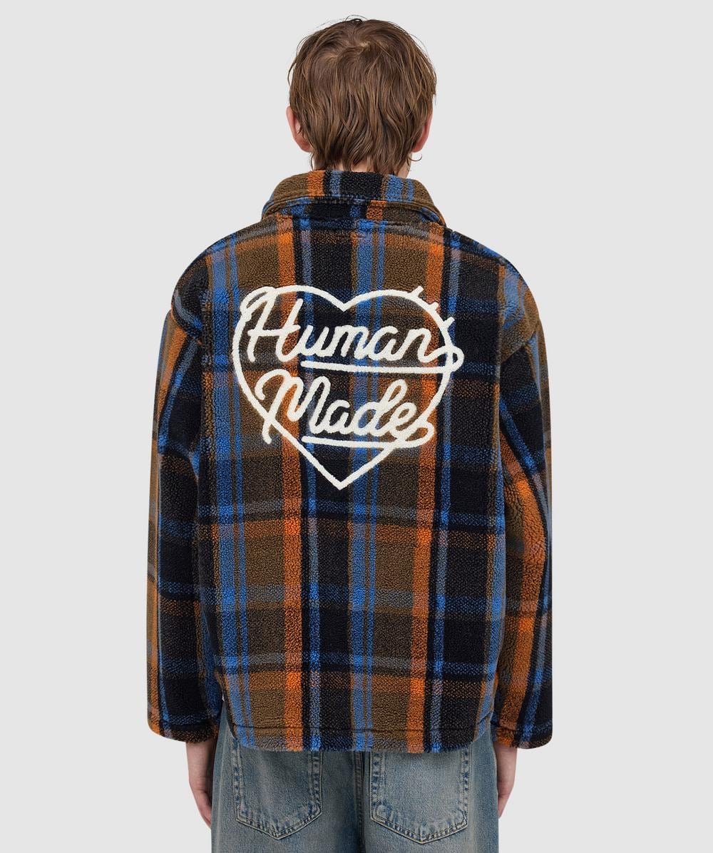 Human Made Check fleece jacket | BROWN | SEVENSTORE