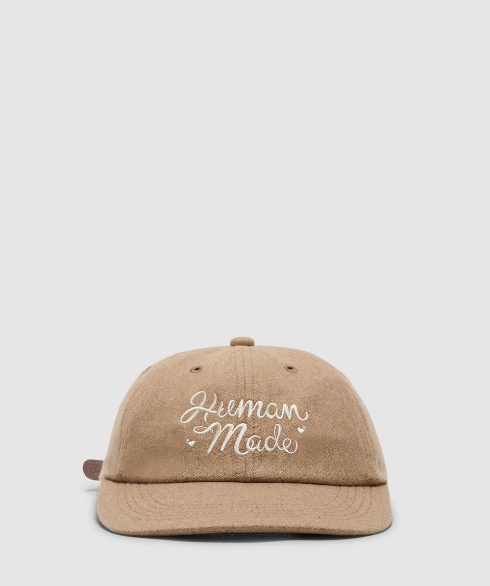 Human Made 6 Panel Wool Cap In Sand
