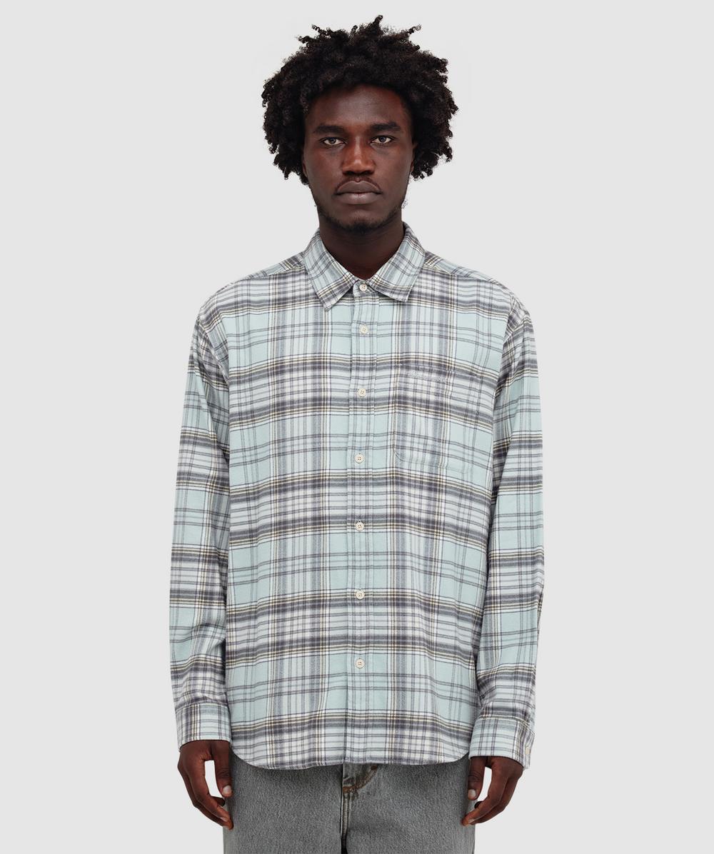 Thisisneverthat Flannel Check Shirt In Blue